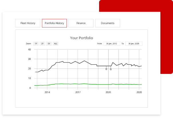 create portfolio with saved vessels and export functionality